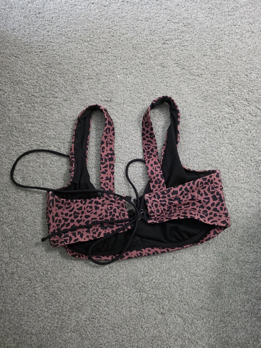 Black Polka Dot Scoop Bikini Top & High Waist Bottom - Women Swim - Picture 3 of 5